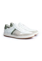 Lloyd Sneaker BOSCO Weiß/Hellgrün/Creme/Grau/Grün