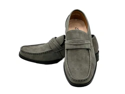 Nowaland Herren-Slipper Mokassin Schuhe Grau/Dunkelgrün/Khaki/Braun