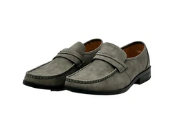 Nowaland Herren-Slipper Mokassin Schuhe Grau/Dunkelgrün/Khaki/Braun