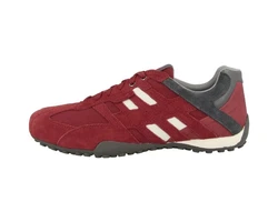 Geox U Snake K Sneaker Braun/Rot/Dunkelrot/Bordeaux