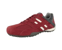 Geox U Snake K Sneaker Braun/Rot/Dunkelrot/Bordeaux
