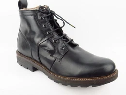 Rugged black Schnrstiefel