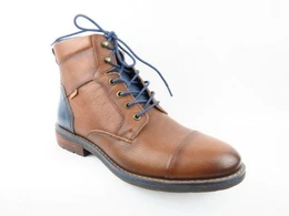 cuero/blau kombi. Stiefelette