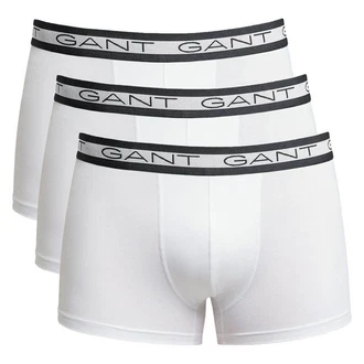 GANT Boxer Shorts BASIC TRUNKS 3-PACK Weiß/Grau GANT Boxer Shorts BASIC TRUNKS 3-PACK Weiß/Grau