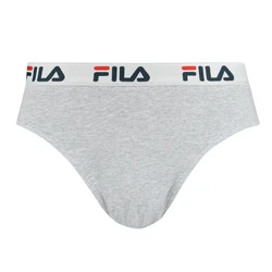 FILA Herren Slips im Pack - Briefs Logobund Urban Cotton Stretch einfarbig Grau