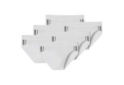 Schiesser Herren Rio Slip 95/5 Grau/Weiß/Hellgrau