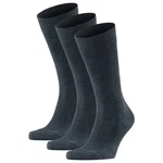 FALKE Kurzsocken Herren Family SO (3er Pack) Dunkelblau/Blau/Dunkelgrau/Grau
