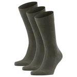 FALKE Kurzsocken Herren Family SO (3er Pack) Dunkelgrün/Khaki FALKE Kurzsocken Herren Family SO (3er Pack) Dunkelgrün/Khaki