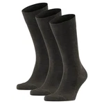 FALKE Kurzsocken Herren Family SO (3er Pack) Dunkelgrün/Khaki/Grau/Schwarz/Dunkelgrau/Dunkelbraun/Braun