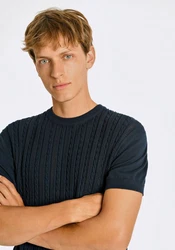 LINDBERGH T-Shirt Dunkelblau/Blau