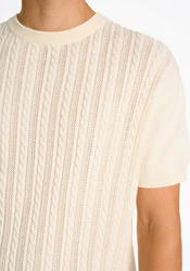 LINDBERGH T-Shirt Weiß/Creme/Beige