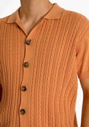Lindbergh Cardigan Orange/Braun/Beige/Gelb