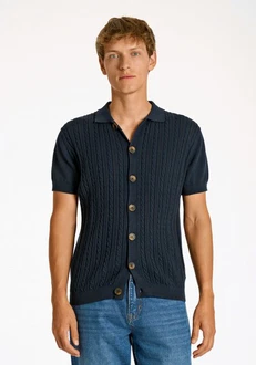 Lindbergh Cardigan Dunkelblau/Hellblau/Blau