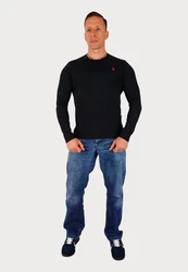 U.S. Polo Assn Langarmshirt USPA Schwarz/Rot