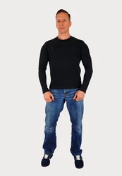 U.S. Polo Assn Sweatshirt Longsleeve USPA Schwarz/Dunkelblau/Rot