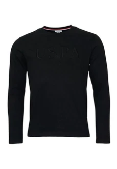 U.S. Polo Assn Sweatshirt Longsleeve USPA Schwarz/Dunkelblau/Rot