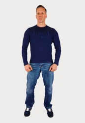 U.S. Polo Assn Sweatshirt Longsleeve USPA Dunkelblau/Blau