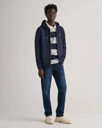 Gant Sweatshirt REGULAR SHIELD FULL ZIP HOODIE Blau