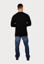 U.S. Polo Assn Strickpullover Pullover Zopfmuster Schwarz/Rot