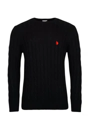 Strickpullover Pullover Strick Zopfmuster (1-tlg)