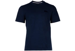 Lacoste T-Shirt Herren Loungewear Basic Rundhals Dunkelblau