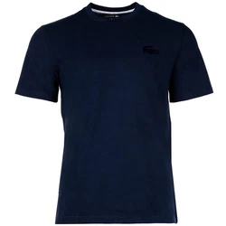 Lacoste T-Shirt Herren Loungewear Basic Rundhals Dunkelblau