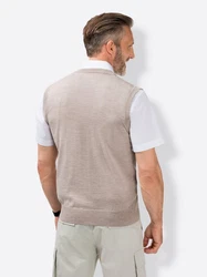 Witt Pullunder Rot/Grau/Beige
