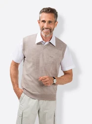 Witt Pullunder Rot/Grau/Beige