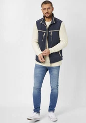 Redpoint Kurzweste Arne Outdoorweste Dunkelblau/Blau/Beige/Grau