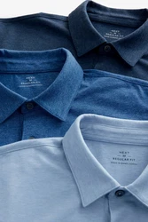 Next Poloshirt Poloshirts aus Jersey im 3er-Pack 