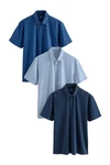 Next Poloshirt Poloshirts aus Jersey im 3er-Pack 