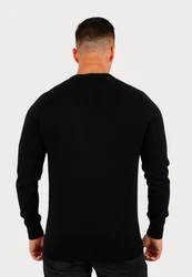 U.S. Polo Assn Strickpullover R-Neck Schwarz/Rosa/Rot