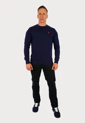 U.S. Polo Assn Strickpullover R-Neck Dunkelblau/Blau