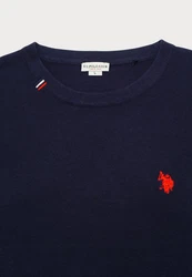 U.S. Polo Assn Strickpullover R-Neck Dunkelblau/Blau