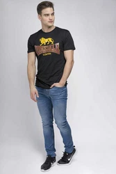 Lonsdale T-Shirt Taverham Braun/Rot/Gold/Schwarz/Gelb