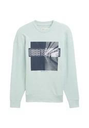 TOM TAILOR Sweatshirt Pullover Hellblau/Türkis/Grün/Hellgrün/Blau