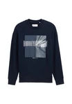 TOM TAILOR Sweatshirt Pullover Dunkelblau/Hellblau