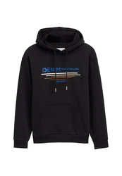 TOM TAILOR Hoodie Kapuzensweatshirt Schwarz/Grau