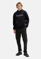 TOM TAILOR Hoodie Kapuzensweatshirt Schwarz/Grau
