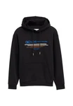 TOM TAILOR Hoodie Kapuzensweatshirt Schwarz/Grau