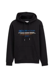 TOM TAILOR Hoodie Kapuzensweatshirt Schwarz/Grau