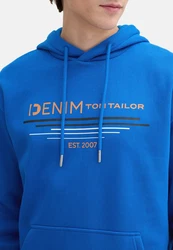 TOM TAILOR Hoodie Kapuzensweatshirt Blau
