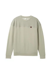 TOM TAILOR Sweatshirt Pullover Khaki/Hellgrün/Beige/Grün/Dunkelgrün