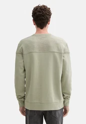 TOM TAILOR Sweatshirt Pullover Khaki/Hellgrün/Beige/Grün/Dunkelgrün