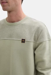 TOM TAILOR Sweatshirt Pullover Khaki/Hellgrün/Beige/Grün/Dunkelgrün