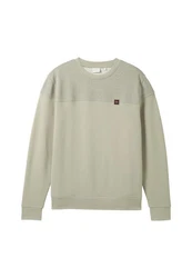 TOM TAILOR Sweatshirt Pullover Khaki/Hellgrün/Beige/Grün/Dunkelgrün