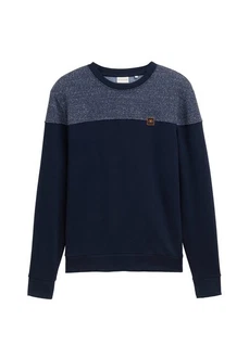 TOM TAILOR Sweatshirt Pullover Dunkelblau/Hellblau/Grau