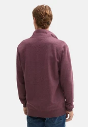 TOM TAILOR Sweatshirt Sweatjacke Dunkelrot/Bordeaux/Lila/Rosa