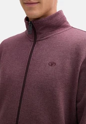TOM TAILOR Sweatshirt Sweatjacke Dunkelrot/Bordeaux/Lila/Rosa