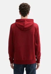TOM TAILOR Hoodie Kapuzensweatshirt Dunkelrot/Rot/Bordeaux